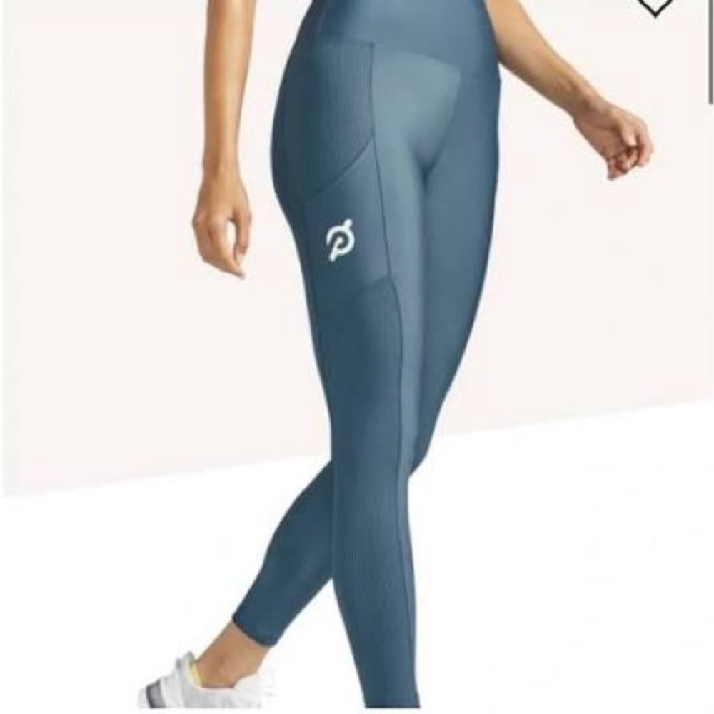 Peloton Show Up Pocket Legging Blue Medium
